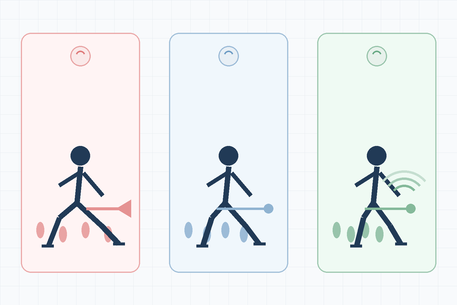 ランニングのピッチと歩幅の違いを比較したインフォグラフィック風イメージ