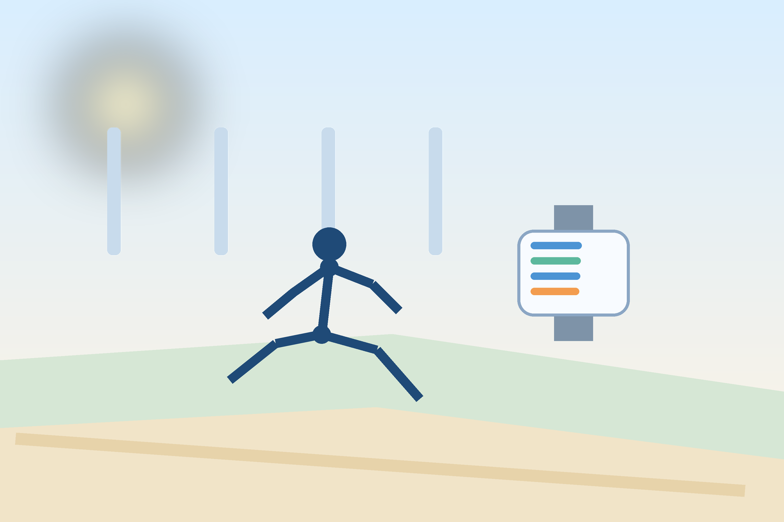 前半を抑えて走る市民ランナーのイメージ